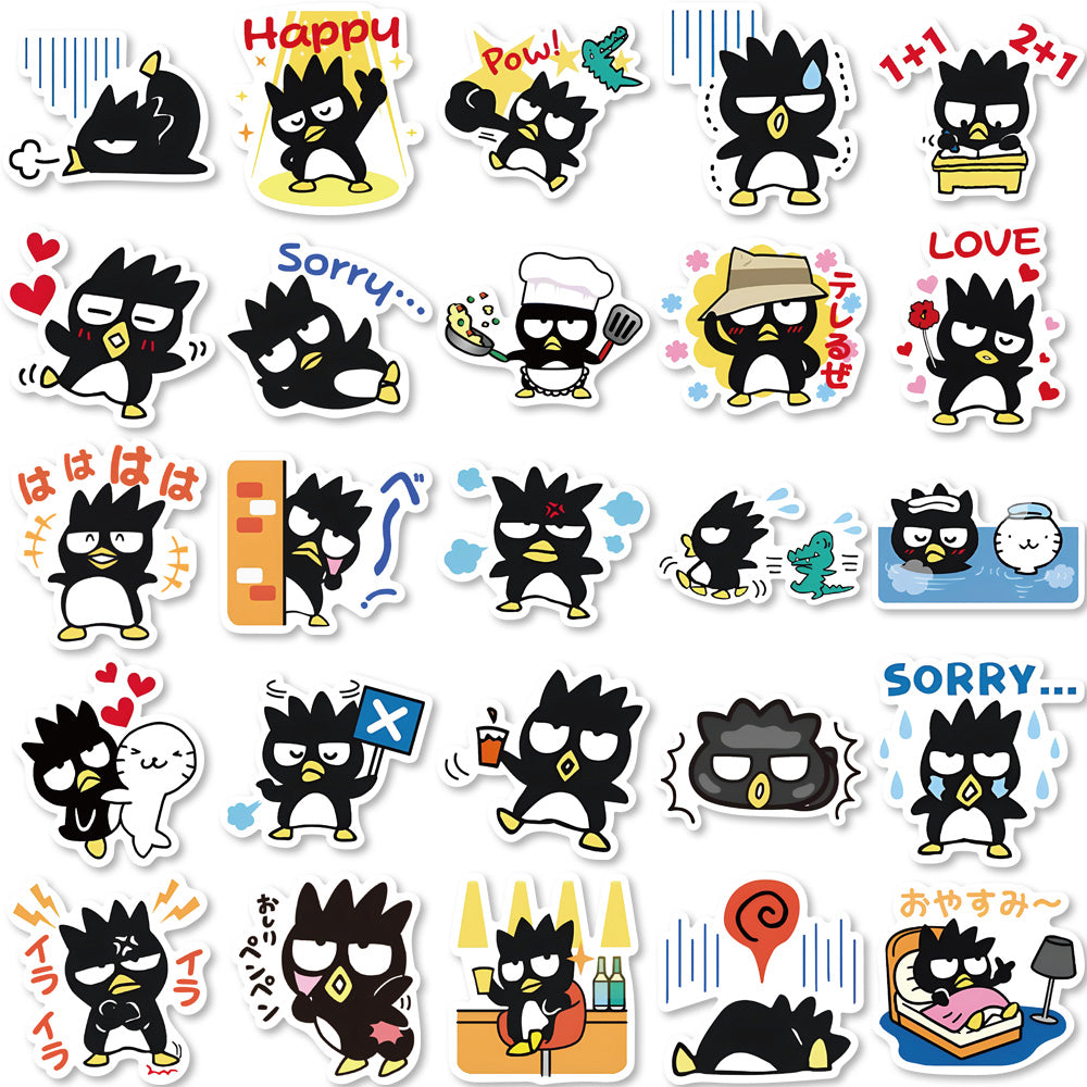 50pcs Cool Penguins 2 Stickers Cute Animals
