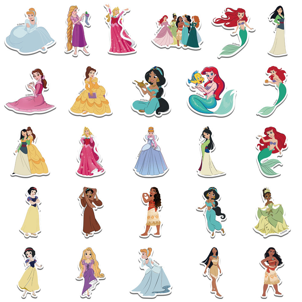 50pcs Princess Stickers
