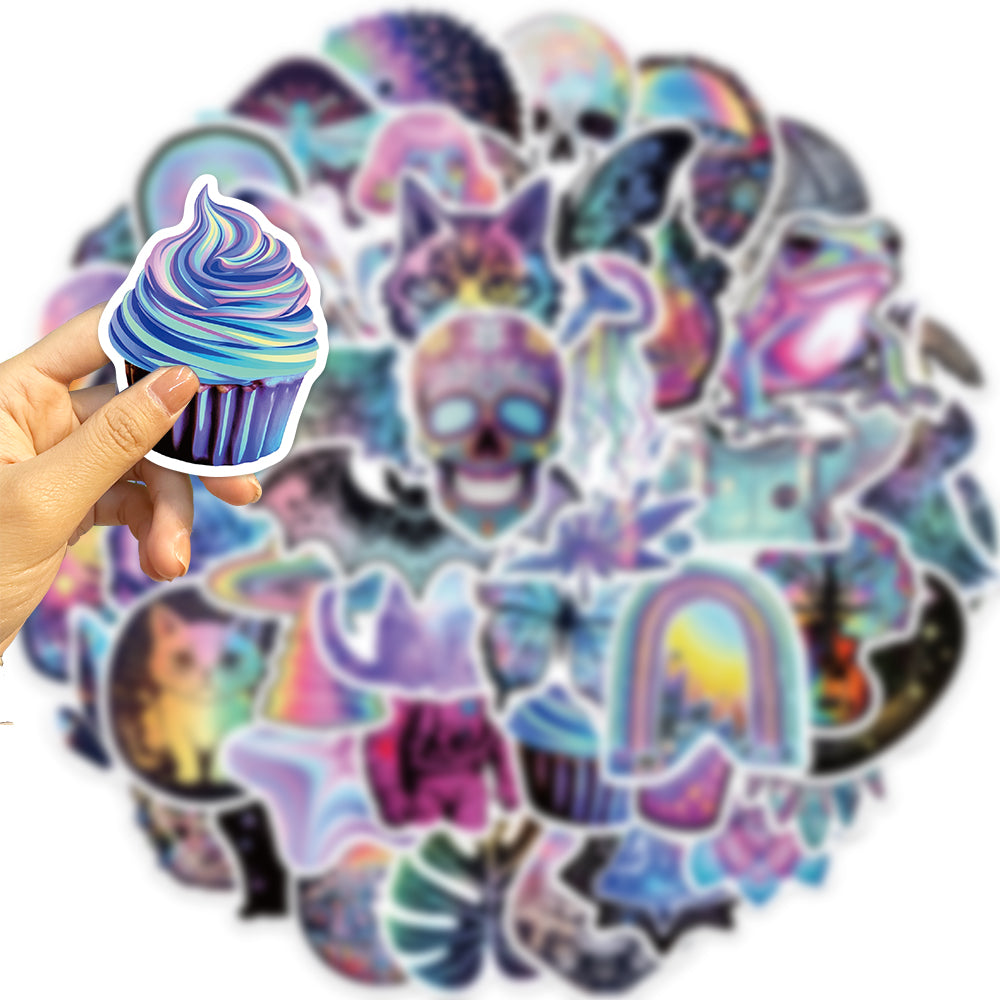 50pcs Mystery Trippy Style Stickers
