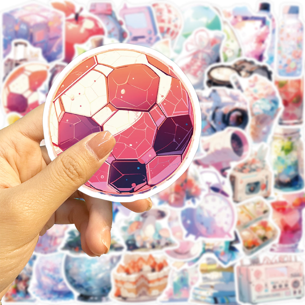 50pcs INS Fantasy Objects Bottle Drink Stickers