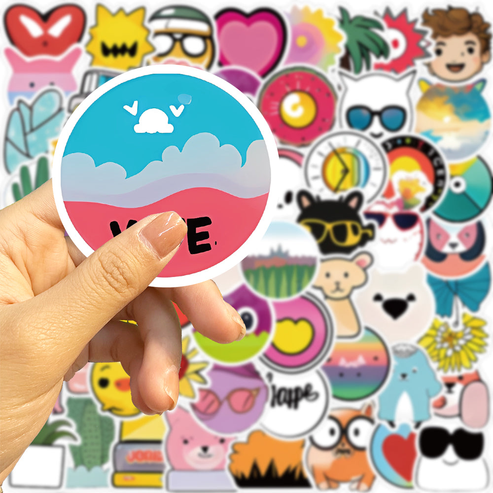 60pcs Vsco Style Kids Cartoon Animals Stickers