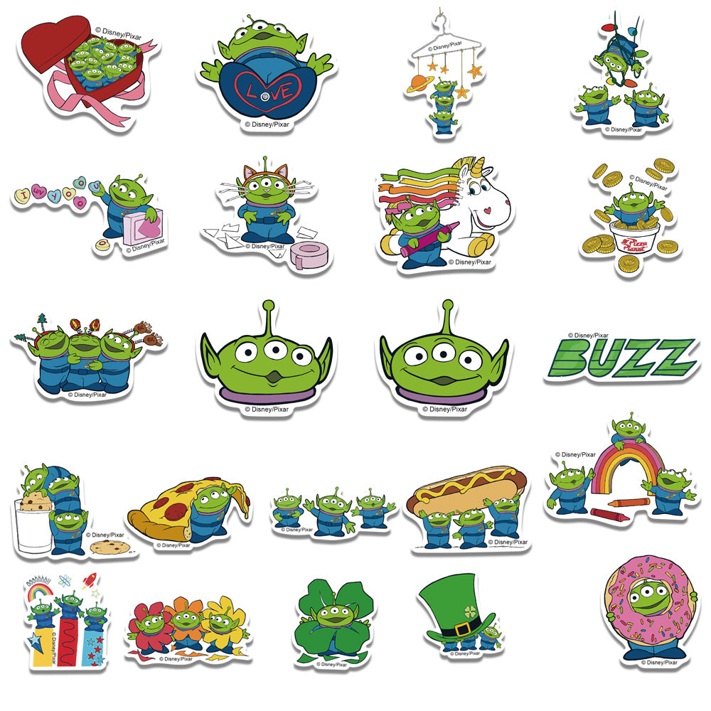 42pcs Alien Stickers
