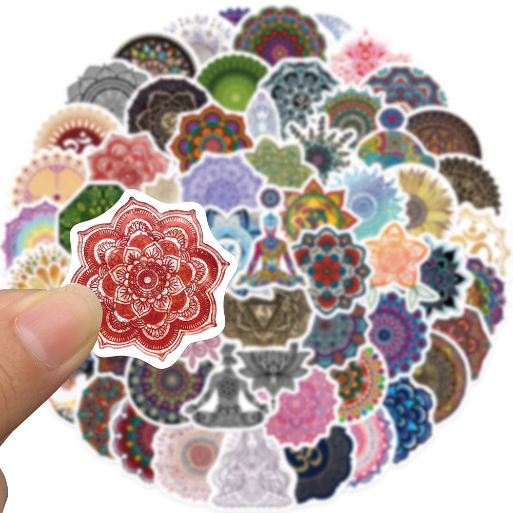 60pcs Thorn Apple Datura stramonium Flowers Plants Stickers