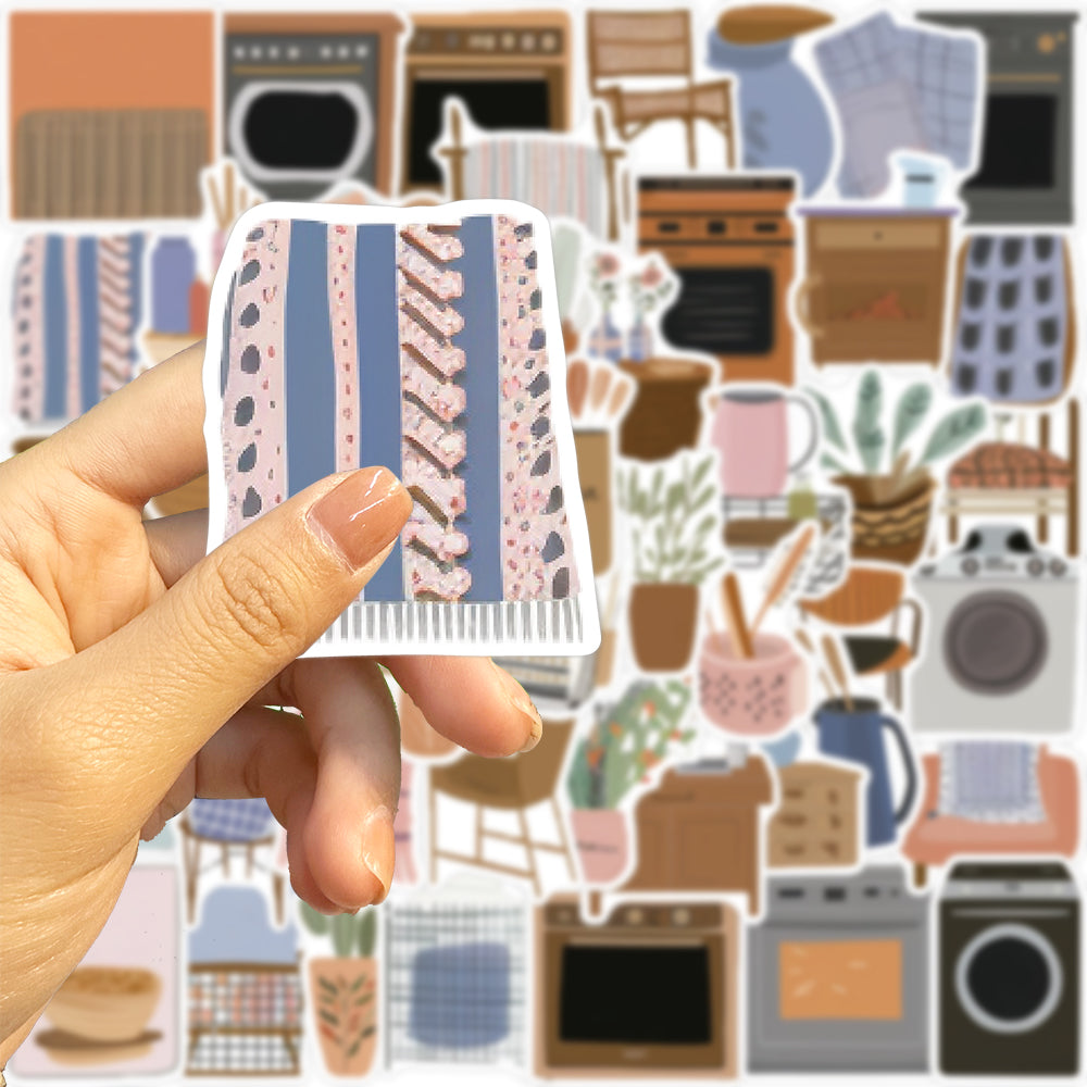 50pcs Scandinavian Minimalism Style Furniture Stickers