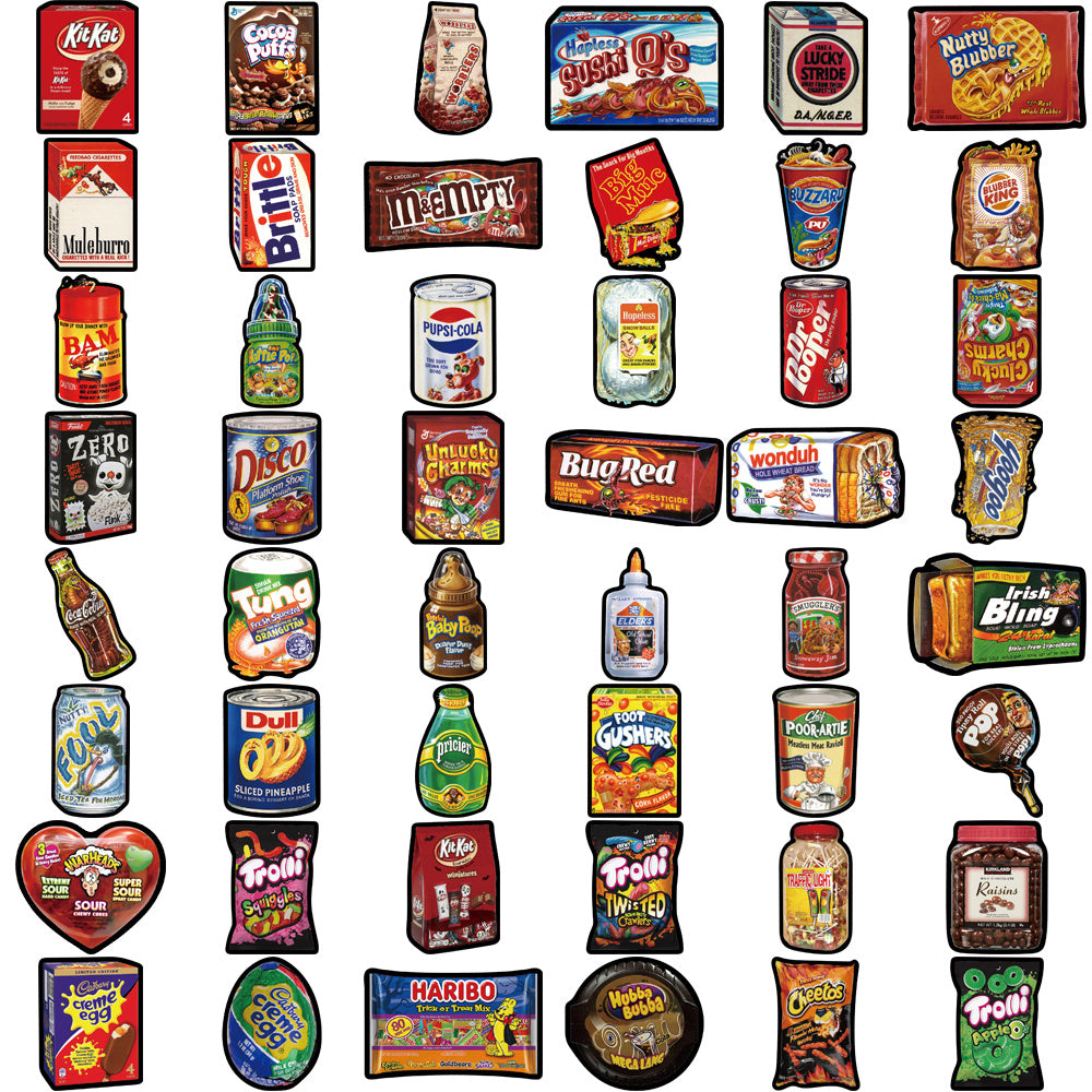 48pcs Snacks Sweet Suger Stickers