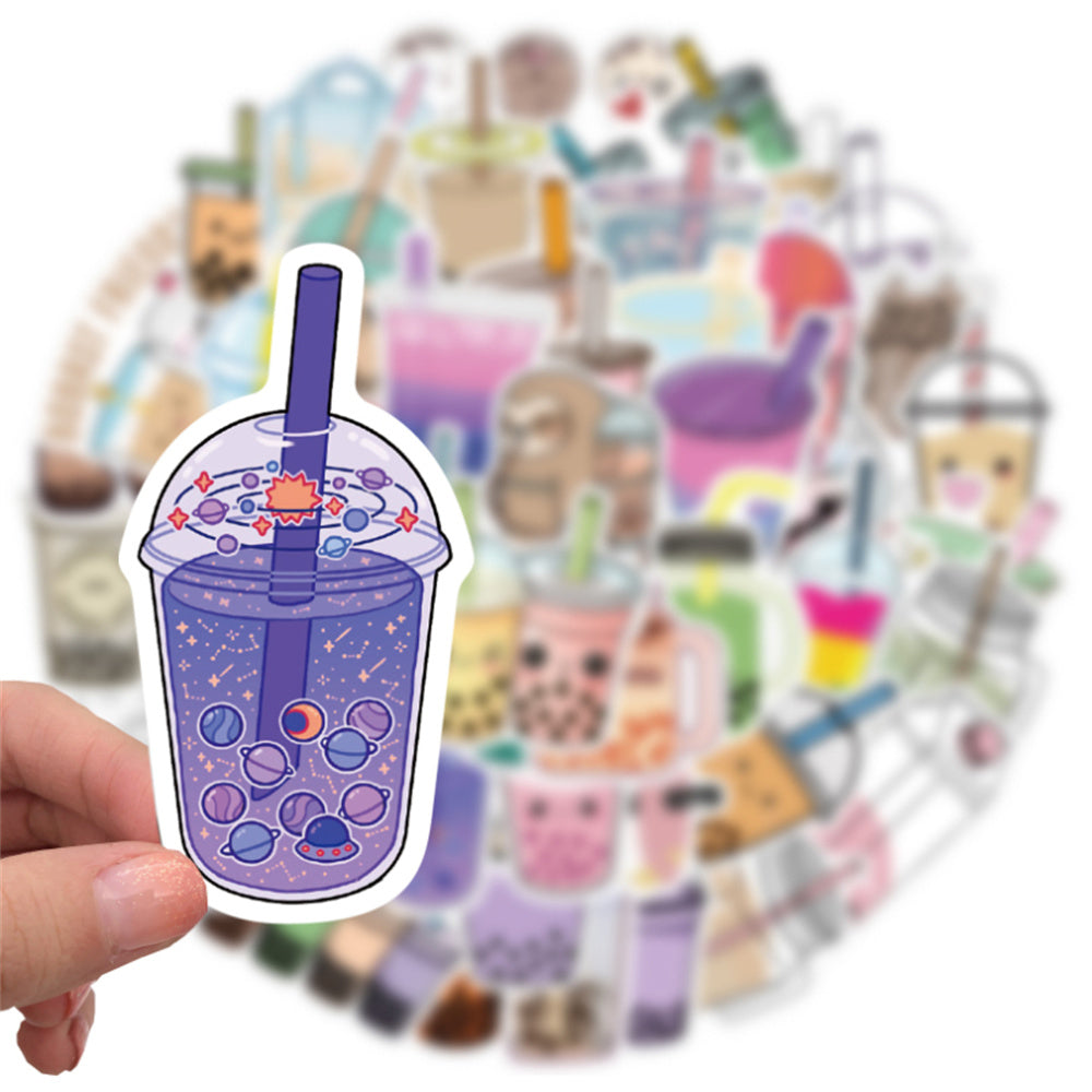 140pcs Milk Tea Stickers
