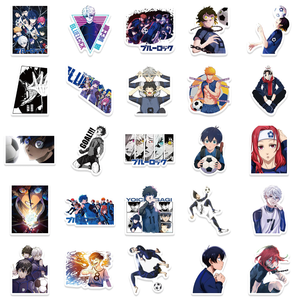 50pcs Blue Lock Stickers Soccer Japan Anime