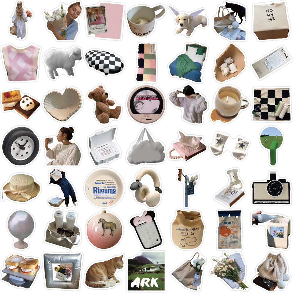 50pcs Ornamental Bed Aromatherapy Stickers