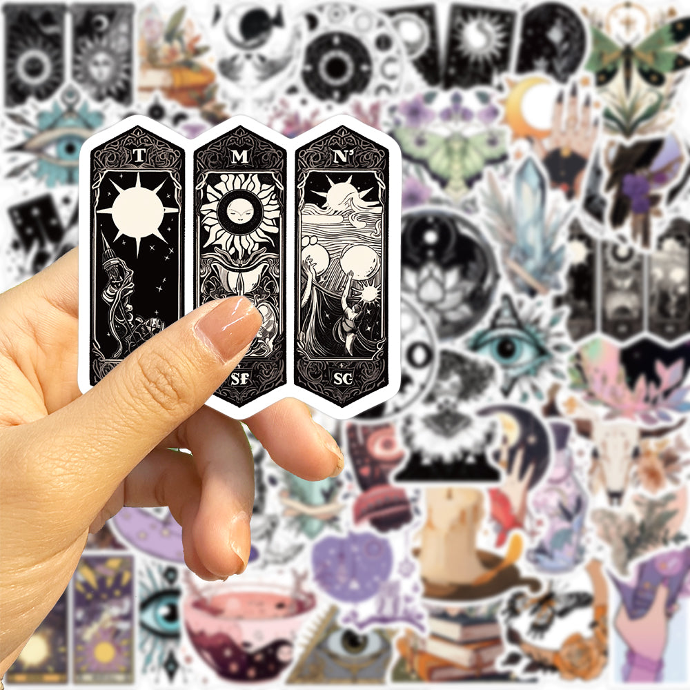 50pcs Witch Crystal Tarot Mystical Stickers