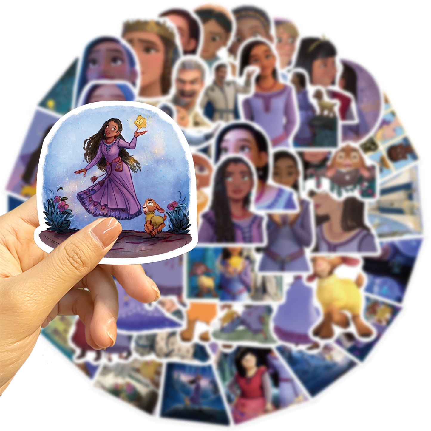 50pcs Wish Stickers Cartoon Movie