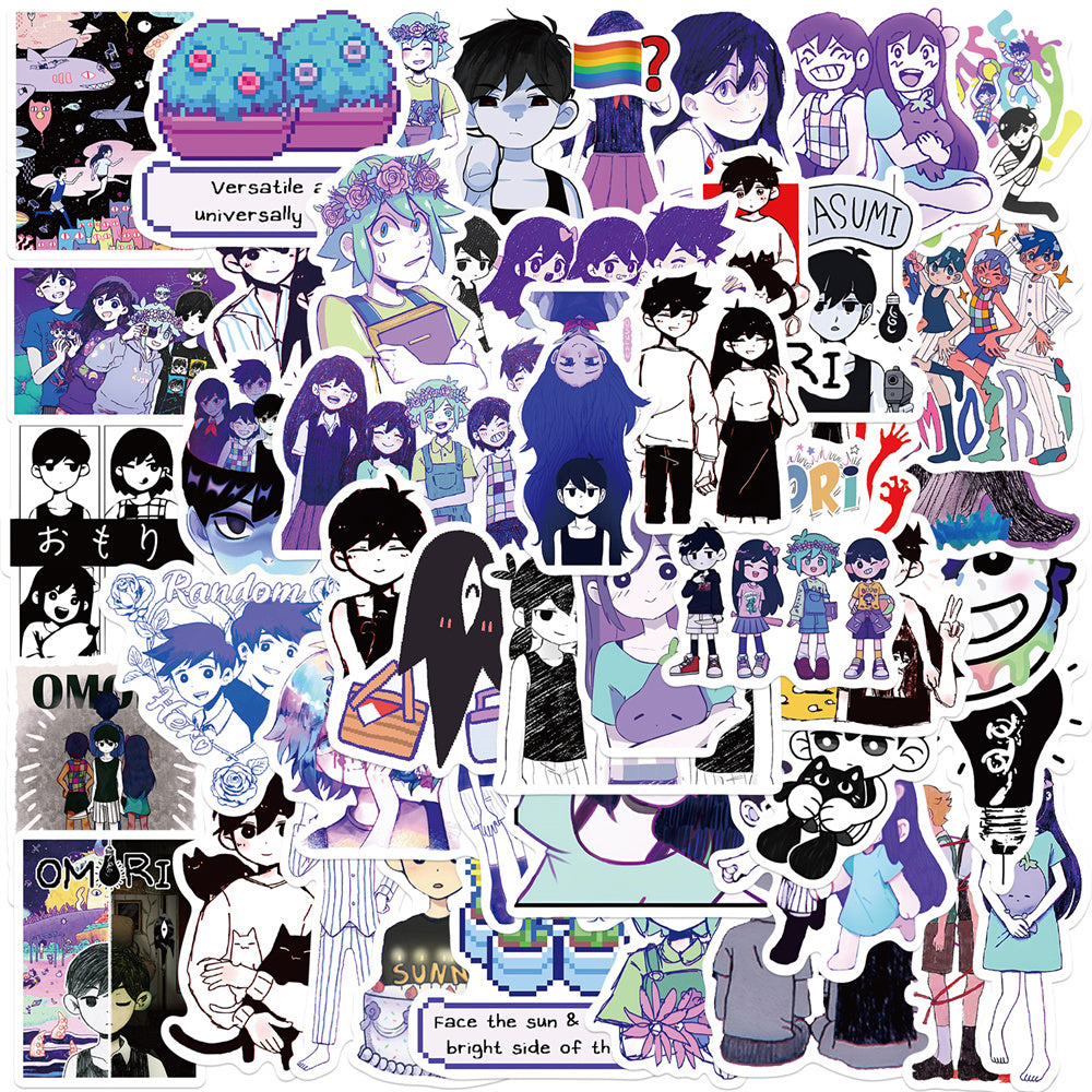 50pcs Omori Stickers Pixel Indie Games