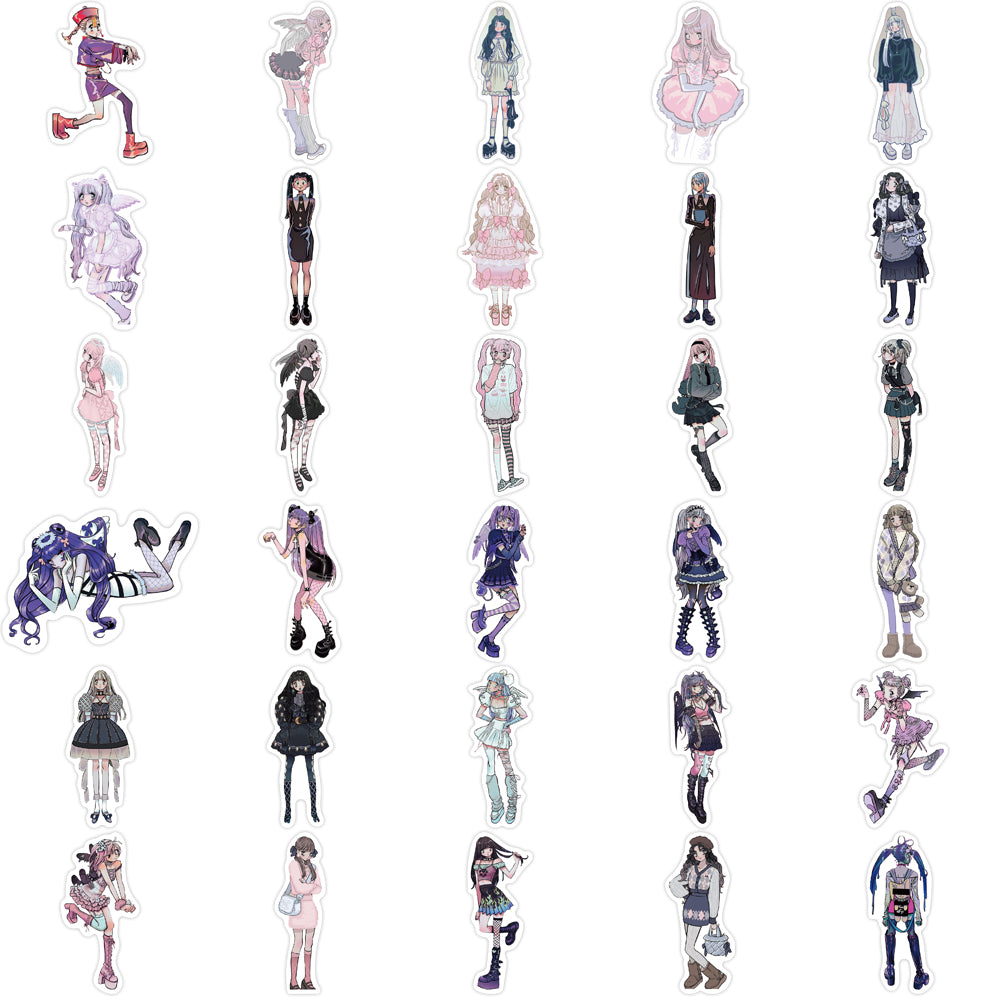 63pcs Dimo Sweet Cool Girl Stickers