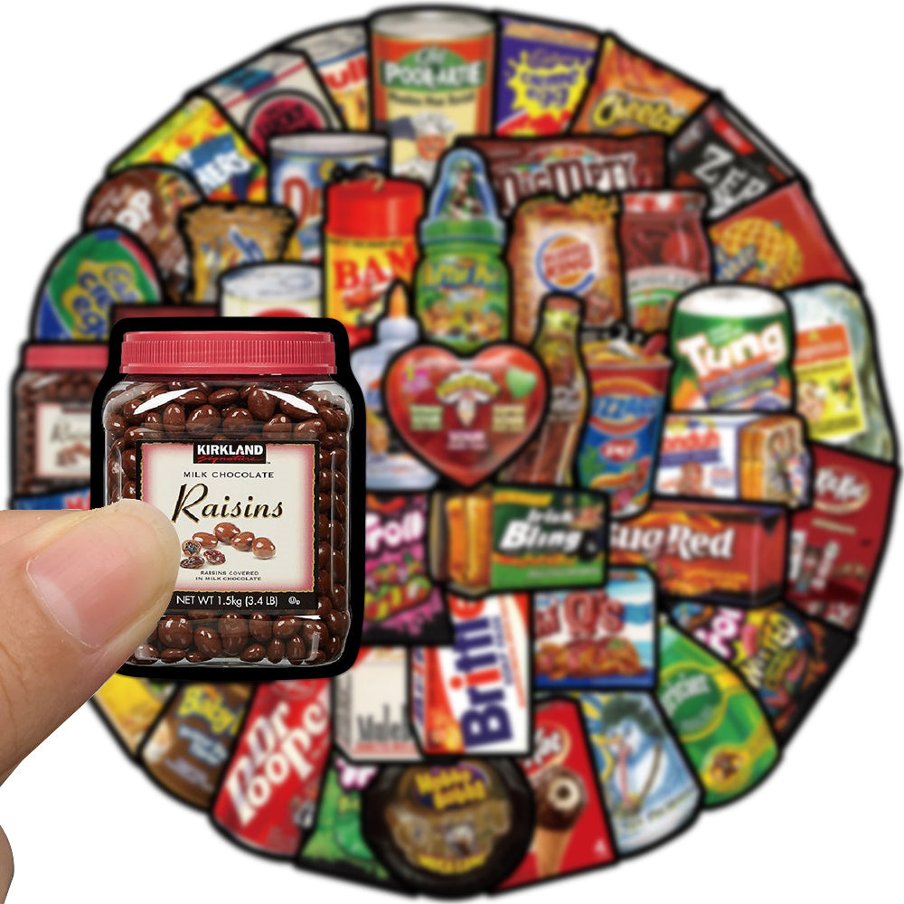 48pcs Snacks Sweet Suger Stickers