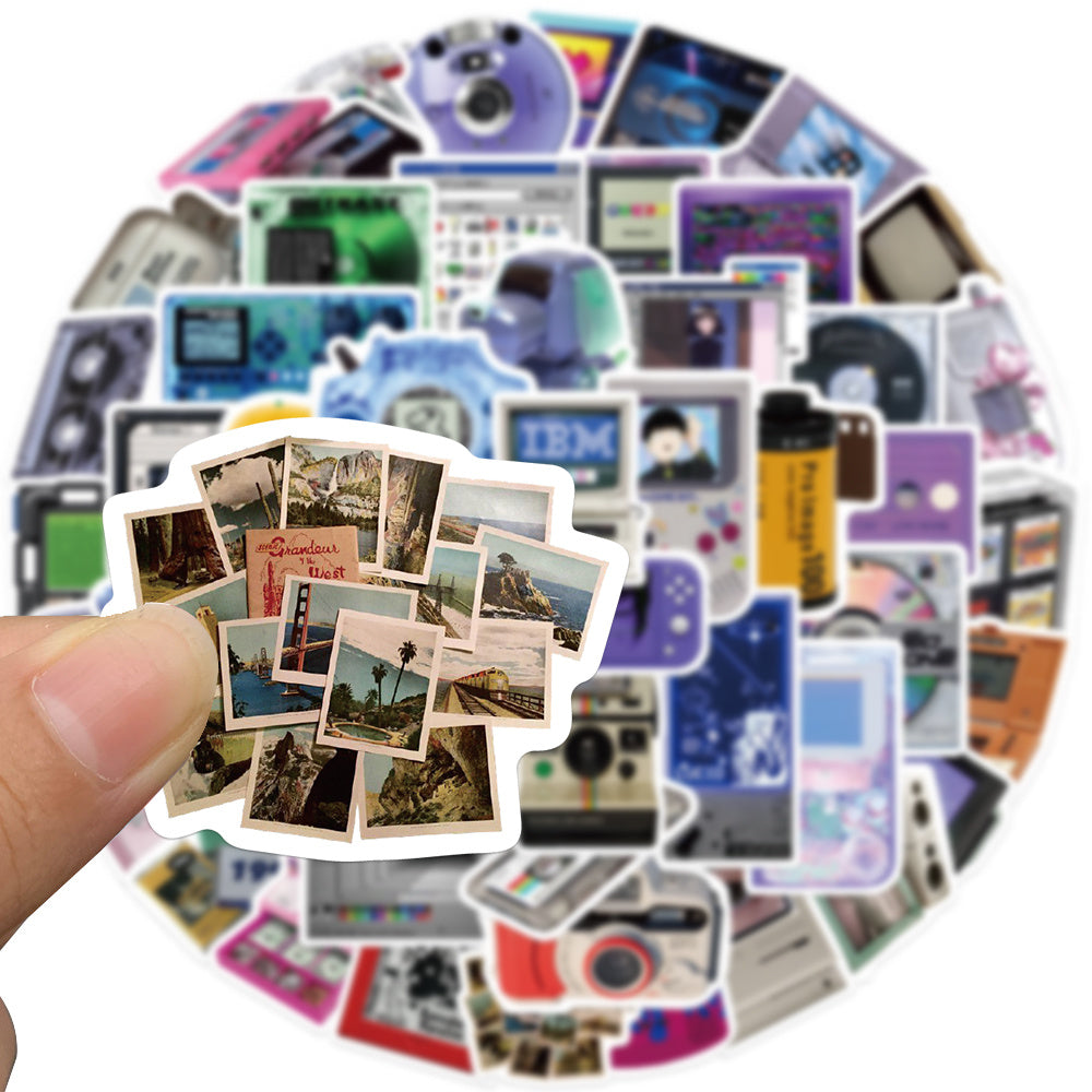 50pcs Retro Devices Stickers