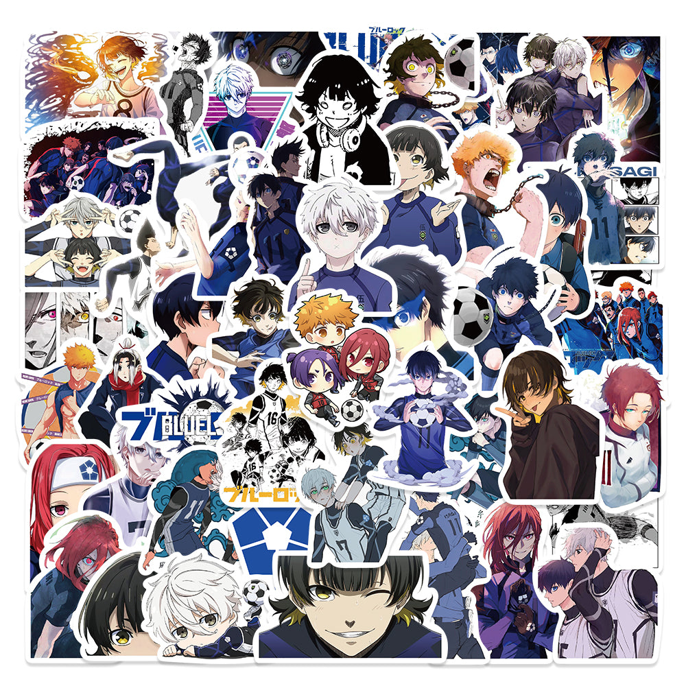 50pcs Blue Lock Stickers Soccer Japan Anime