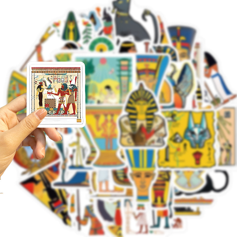 50pcs Ancient Egypt Style Sphinx Stickers