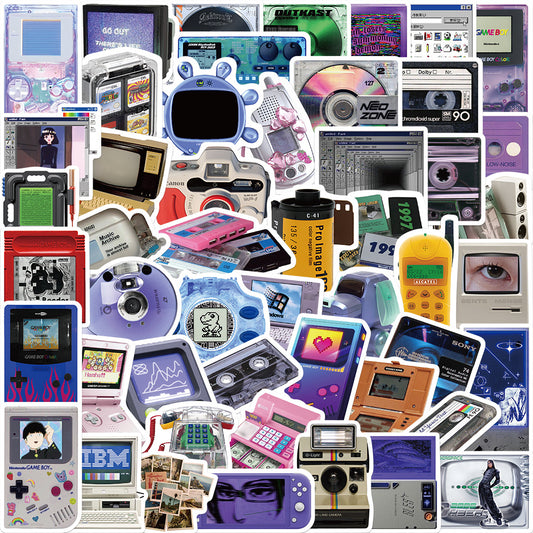 50pcs Retro Devices Stickers