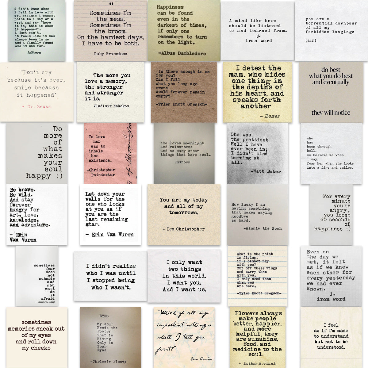 60pcs Vintage Famous Quotes 2 Stickers Memo Note