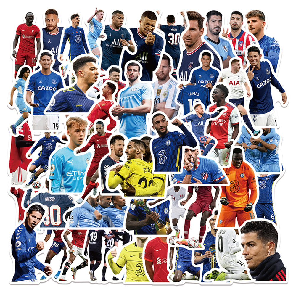 50pcs Soccer Stars Stickers