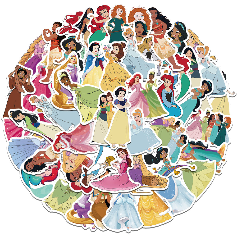 50pcs Princess Stickers