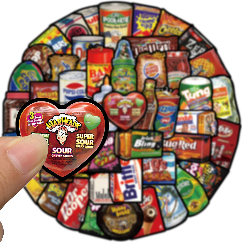 48pcs Snacks Sweet Suger Stickers