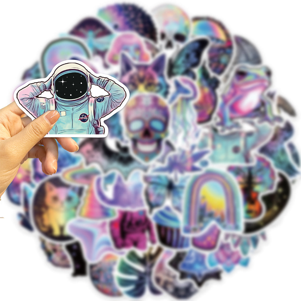 50pcs Mystery Trippy Style Stickers