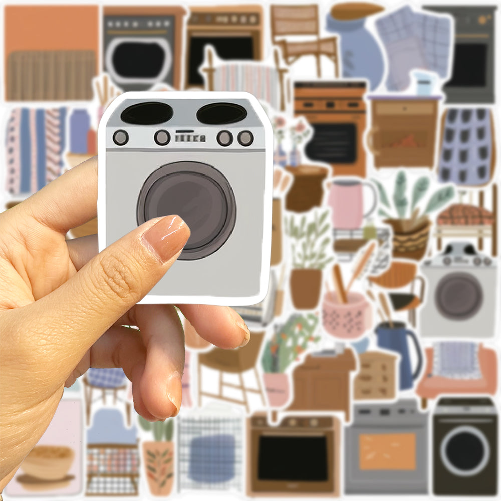 50pcs Scandinavian Minimalism Style Furniture Stickers