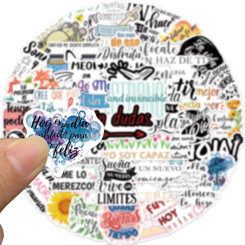 50pcs Inspiration in Spanish Somos Instantes Stickers