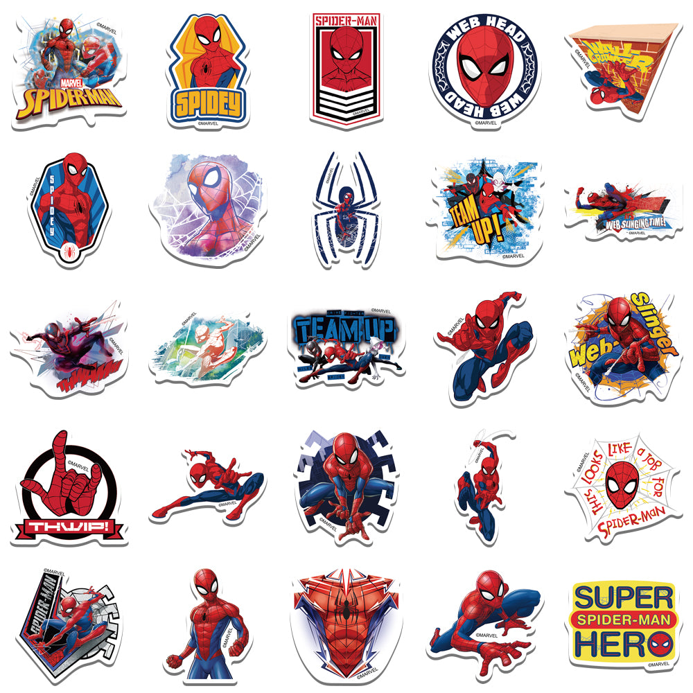 50pcs Spider Man Stickers