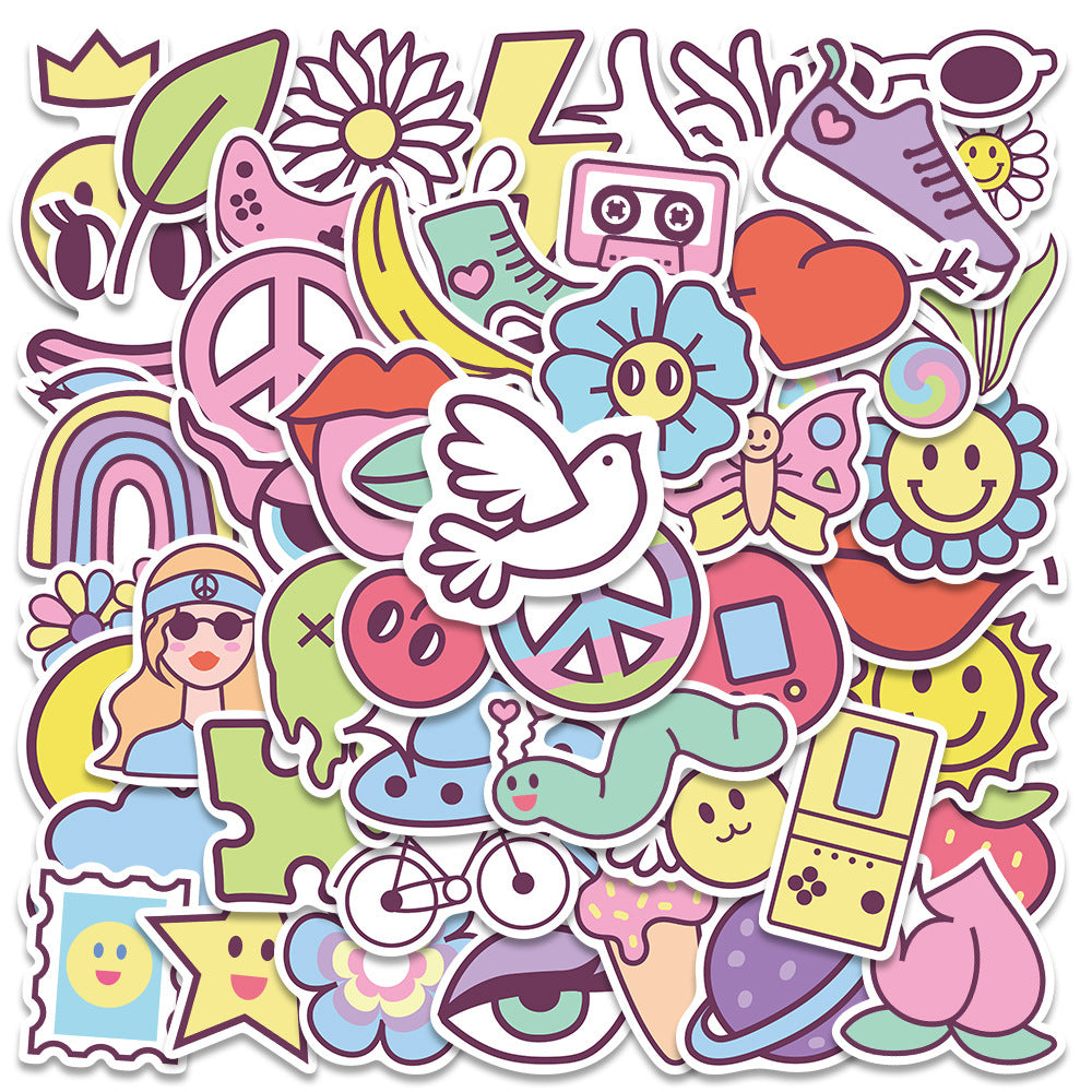 40pcs Cartoon INS Style – AU Sticker World