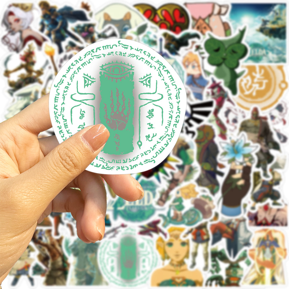 50pcs Zelda Kingdom Tears Stickers Switch Action Adventure Games