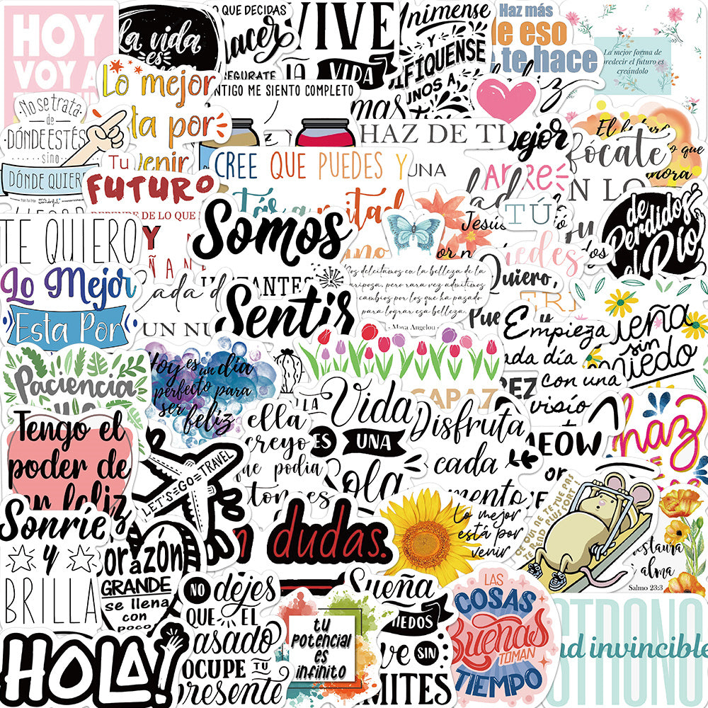50pcs Inspiration in Spanish Somos Instantes Stickers