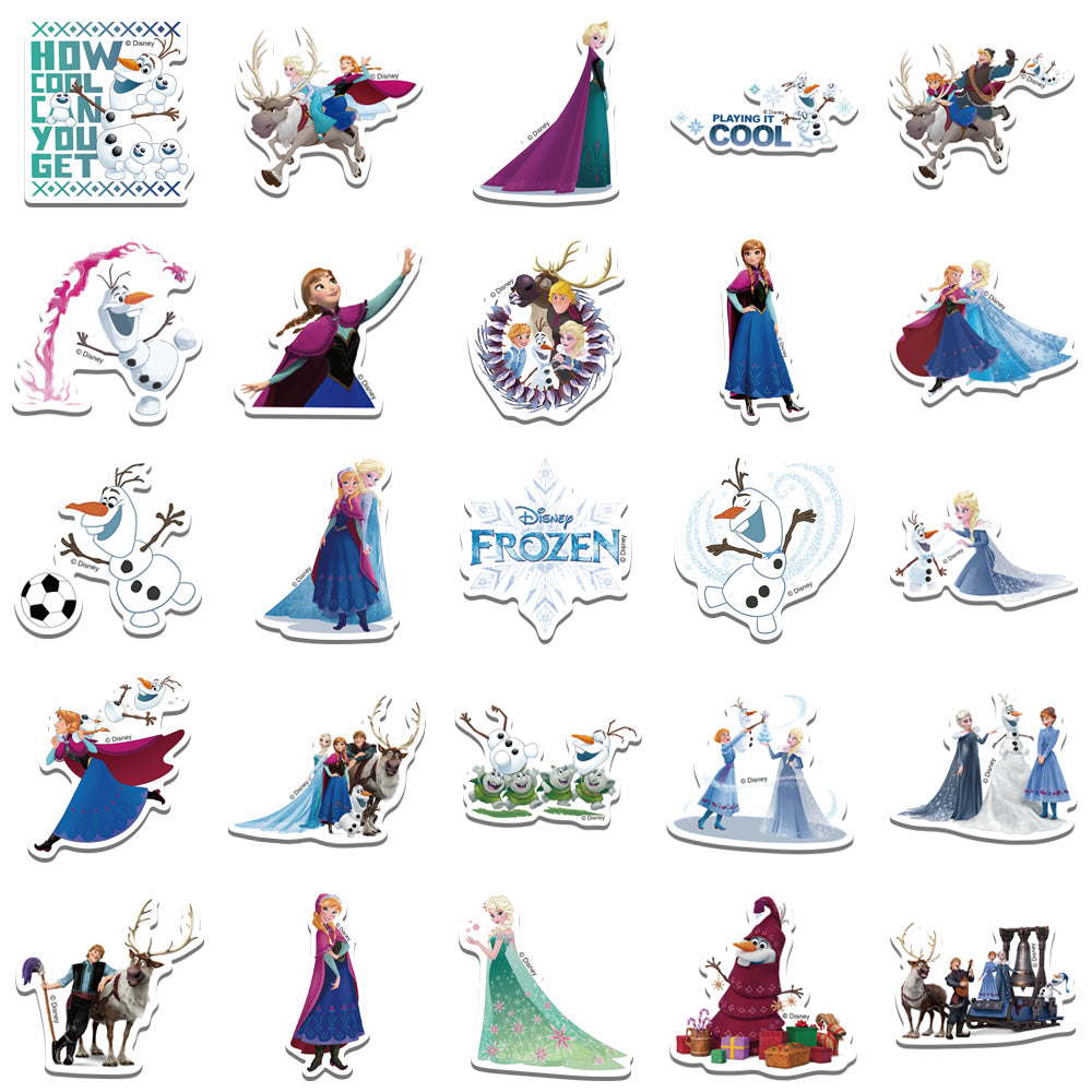 50pcs Ice Princess Stickers