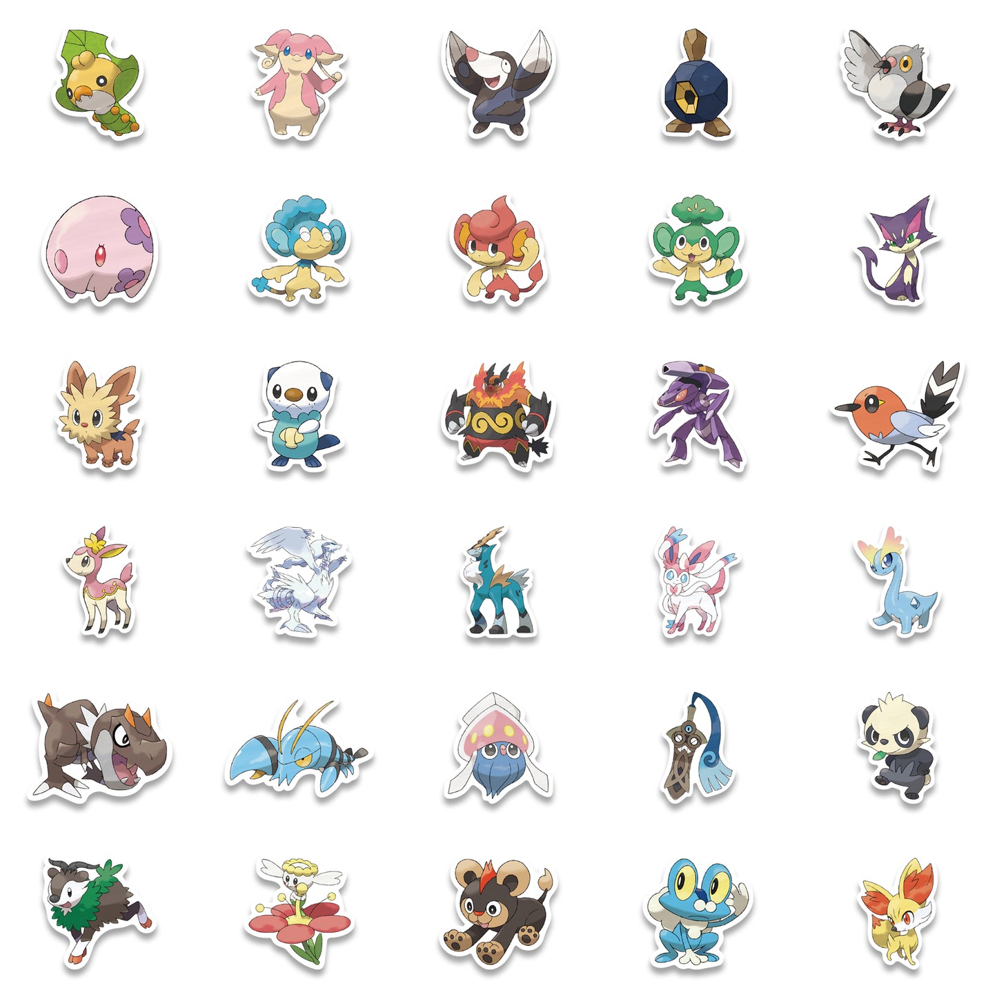 62pcs Pokemon 4 Stickers
