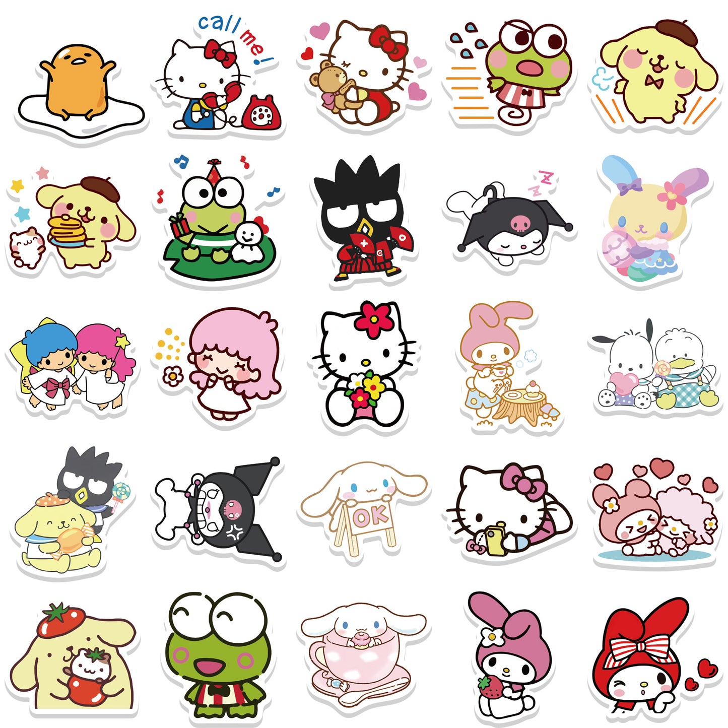 50pcs Sanrio 3 Stickers