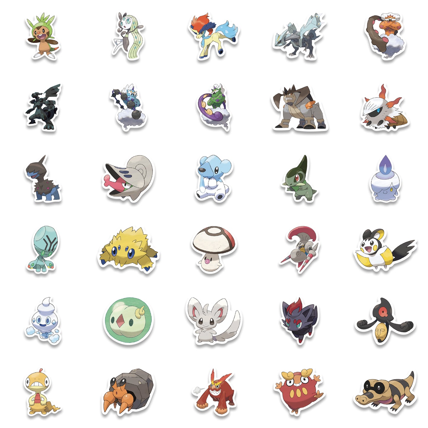 62pcs Pokemon 4 Stickers