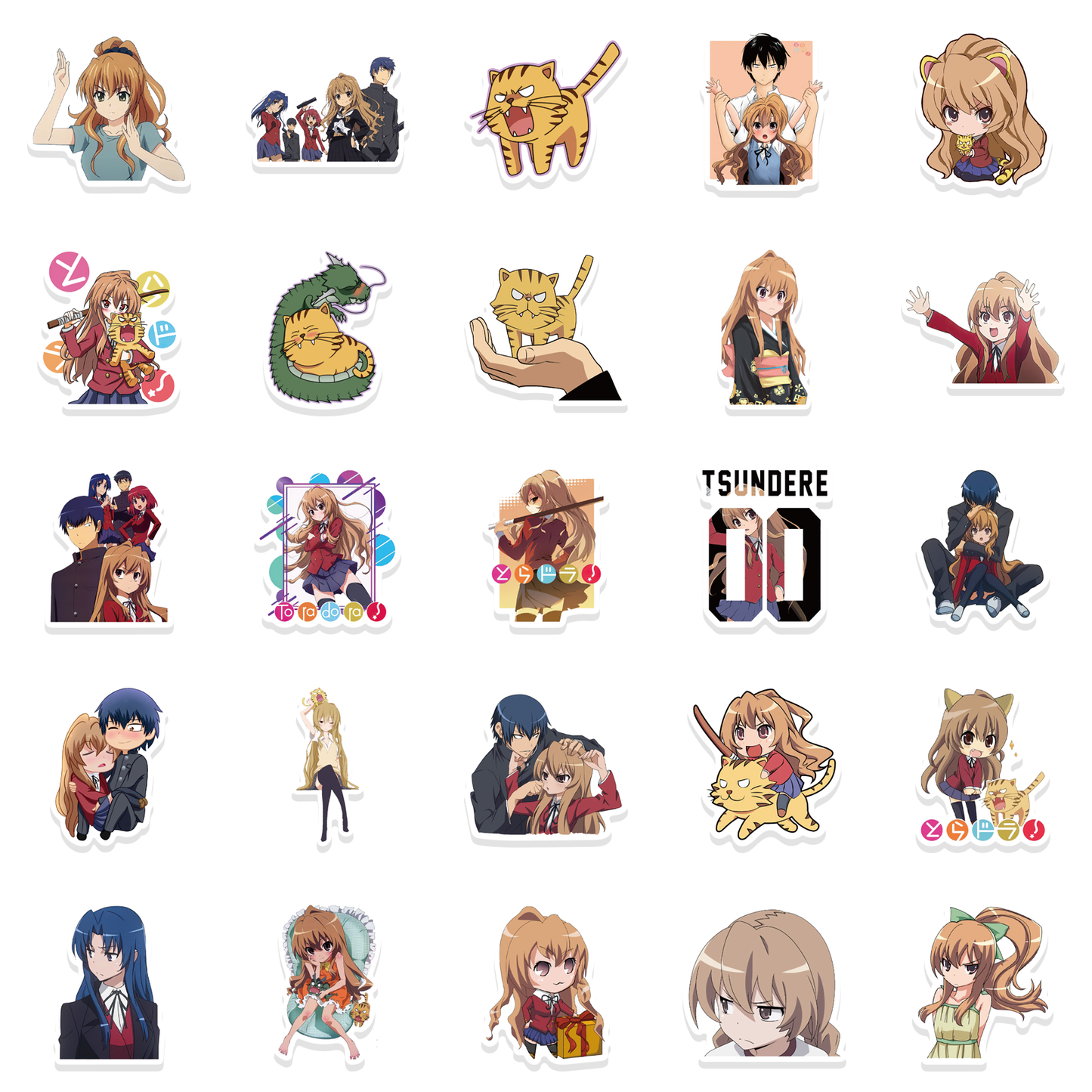 50pcs TIGER×DRAGON! Stickers