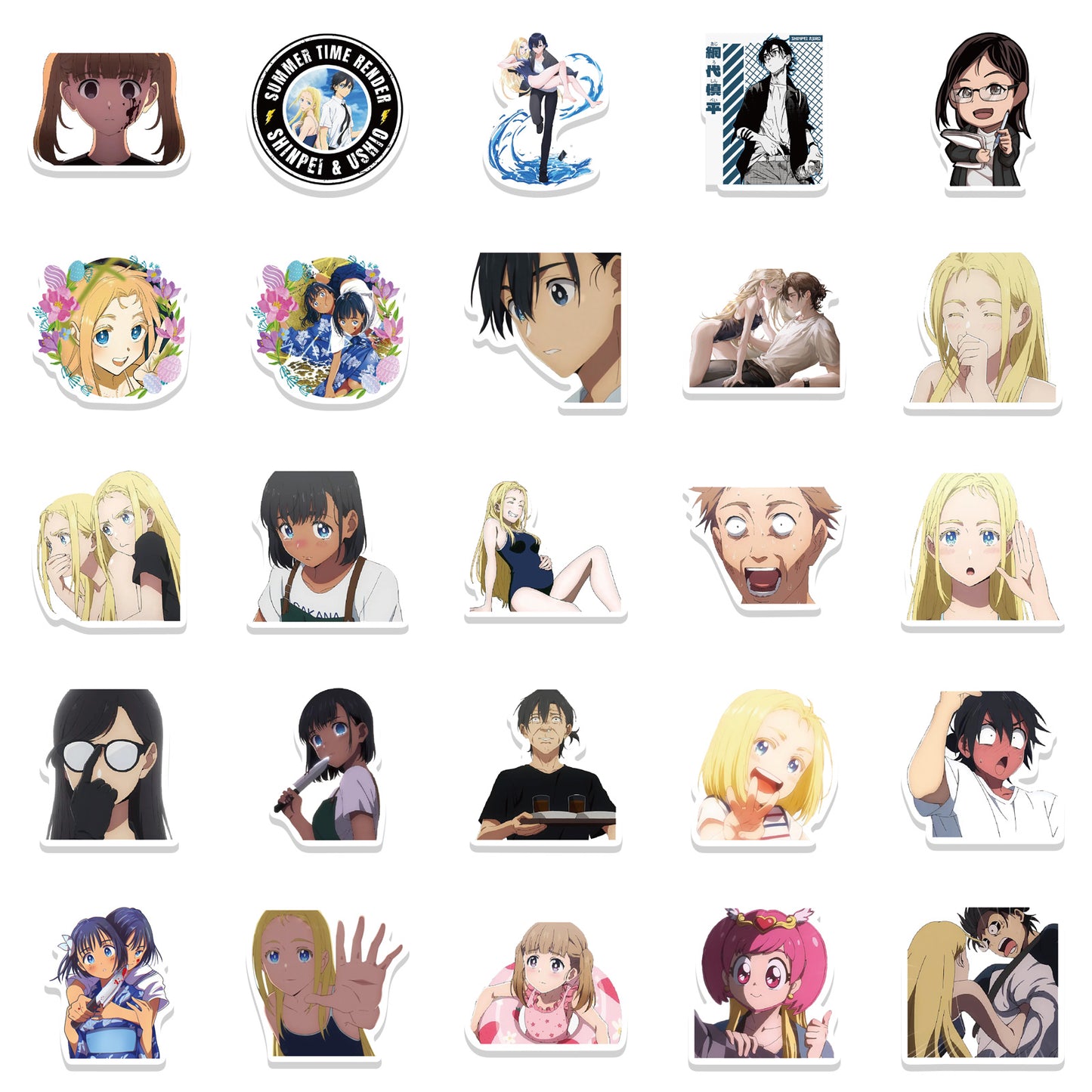 50pcs Summer Time Rendering Stickers