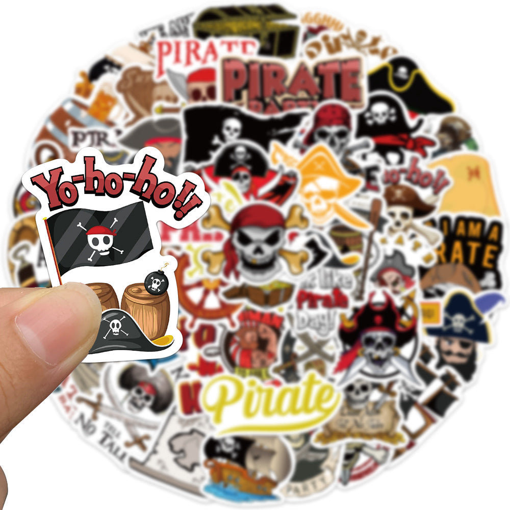 50pcs Pirates Cahol Helm Roam The Seas Stickers