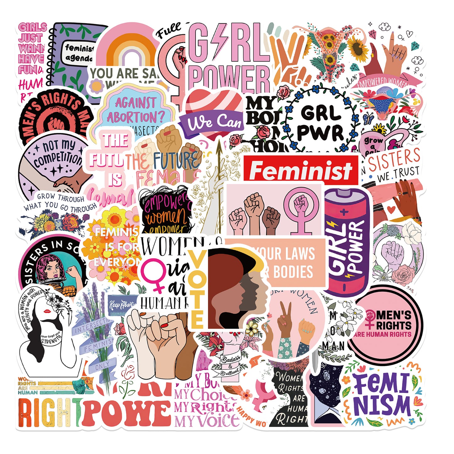 50pcs Feminism 1 Stickers