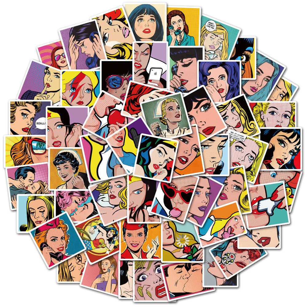 50pcs Pop Art 2 Stickers