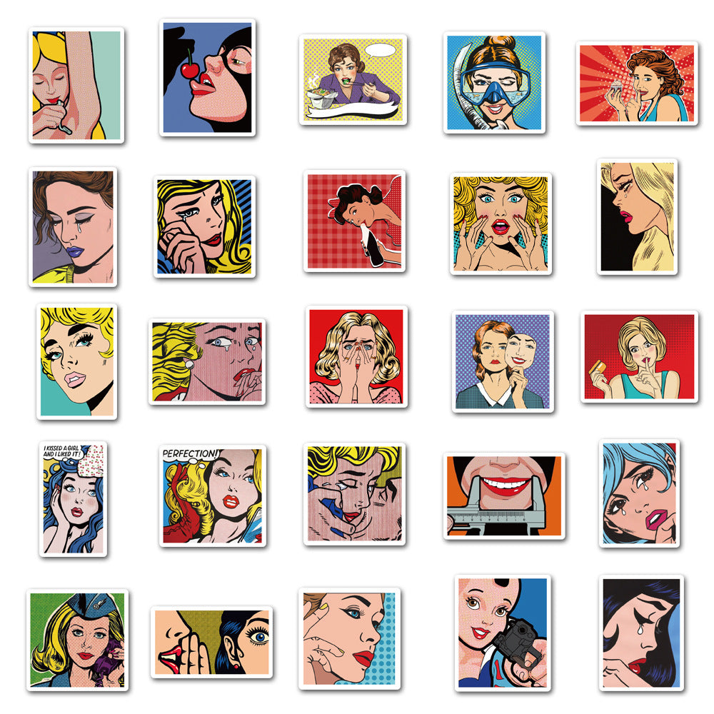 50pcs Pop Art 1 Stickers