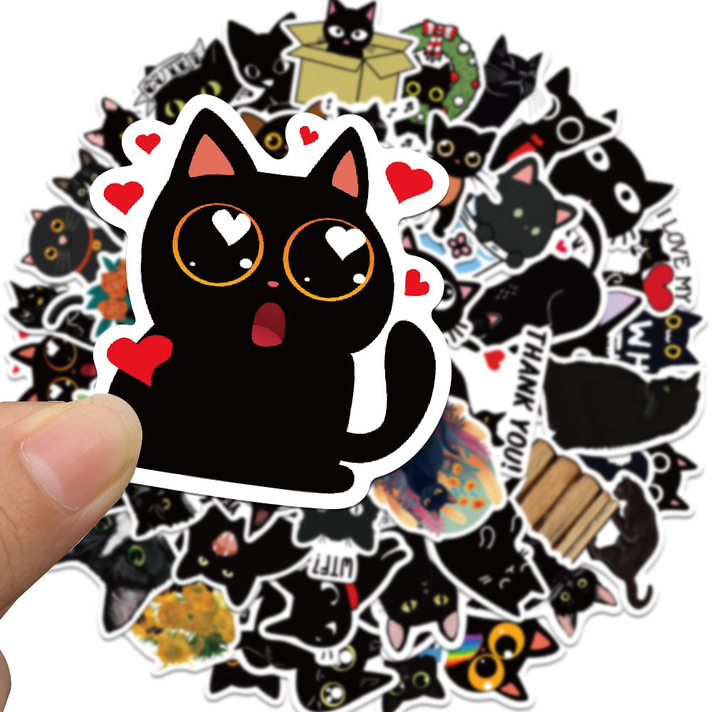 50pcs Black Cat 2 Stickers