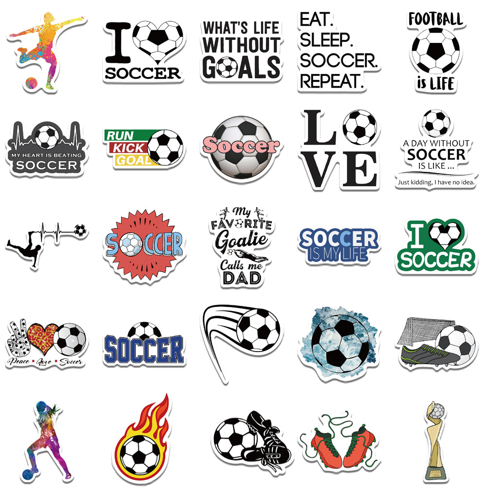 50pcs Soccer 1 Stickers