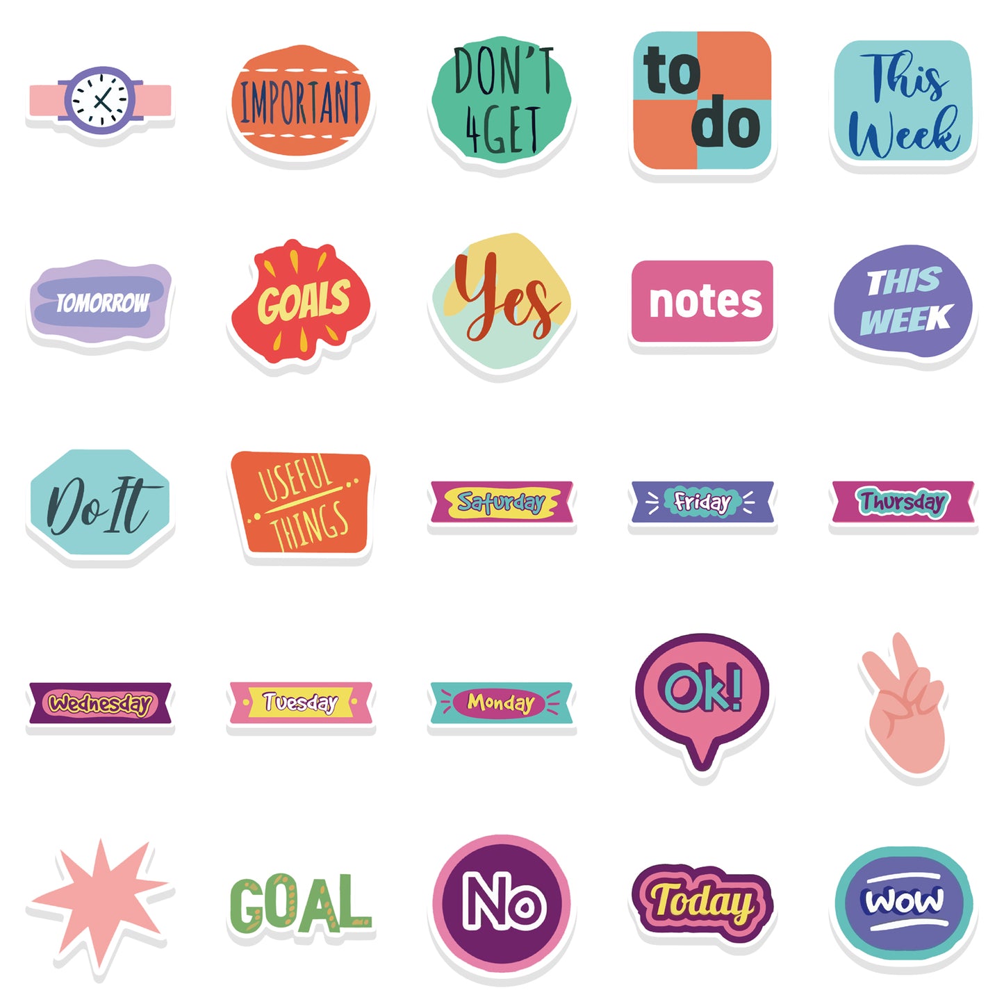 54pcs Planner Stickers