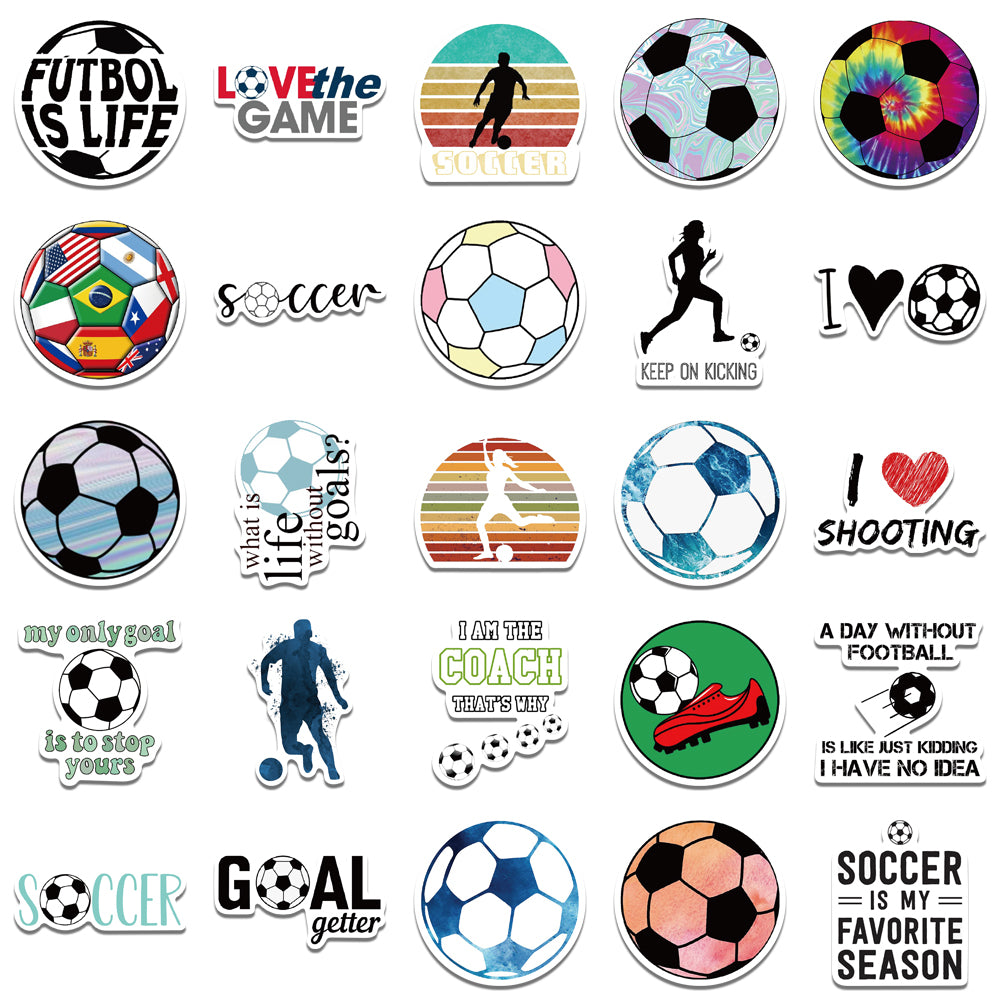 50pcs Soccer 1 Stickers