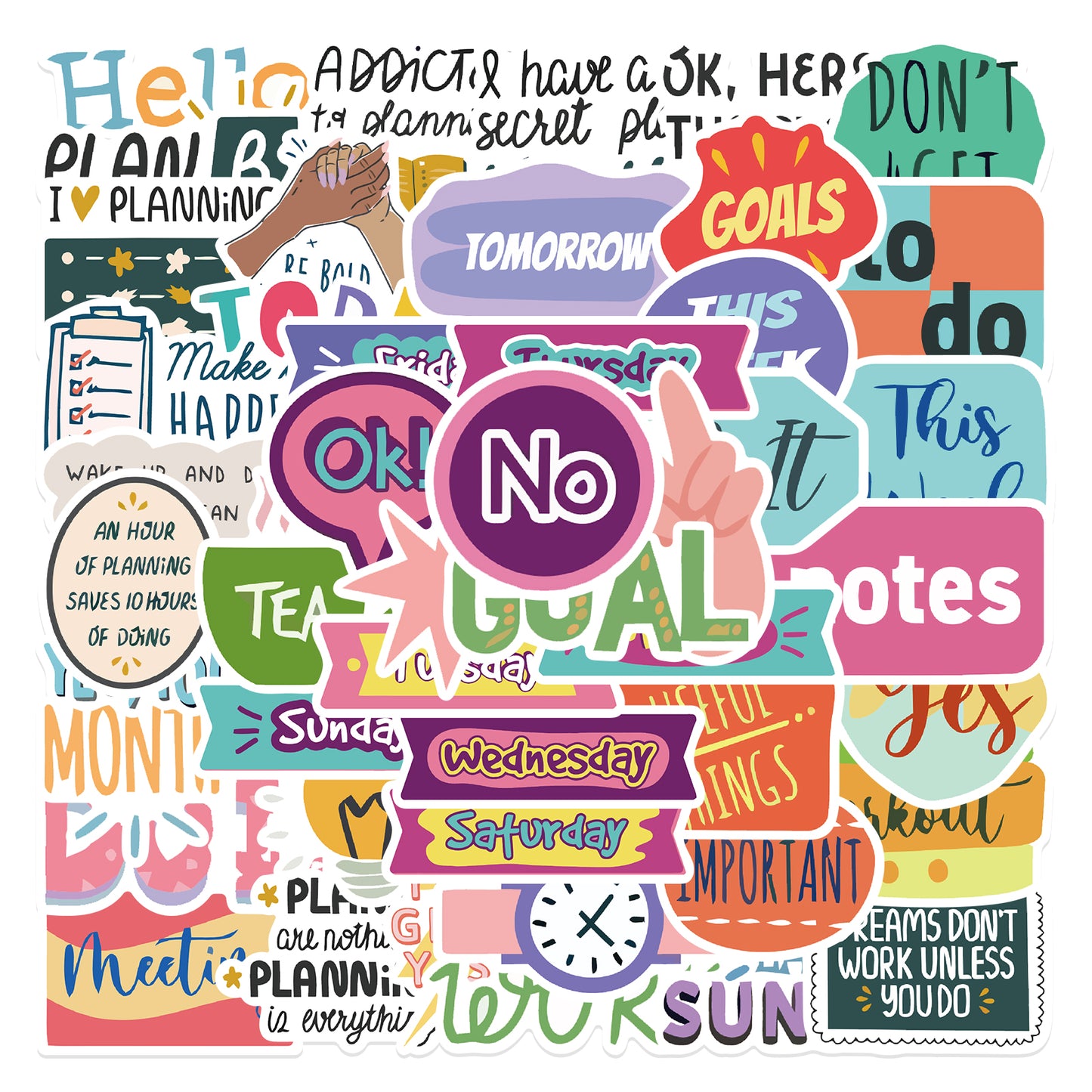 54pcs Planner Stickers