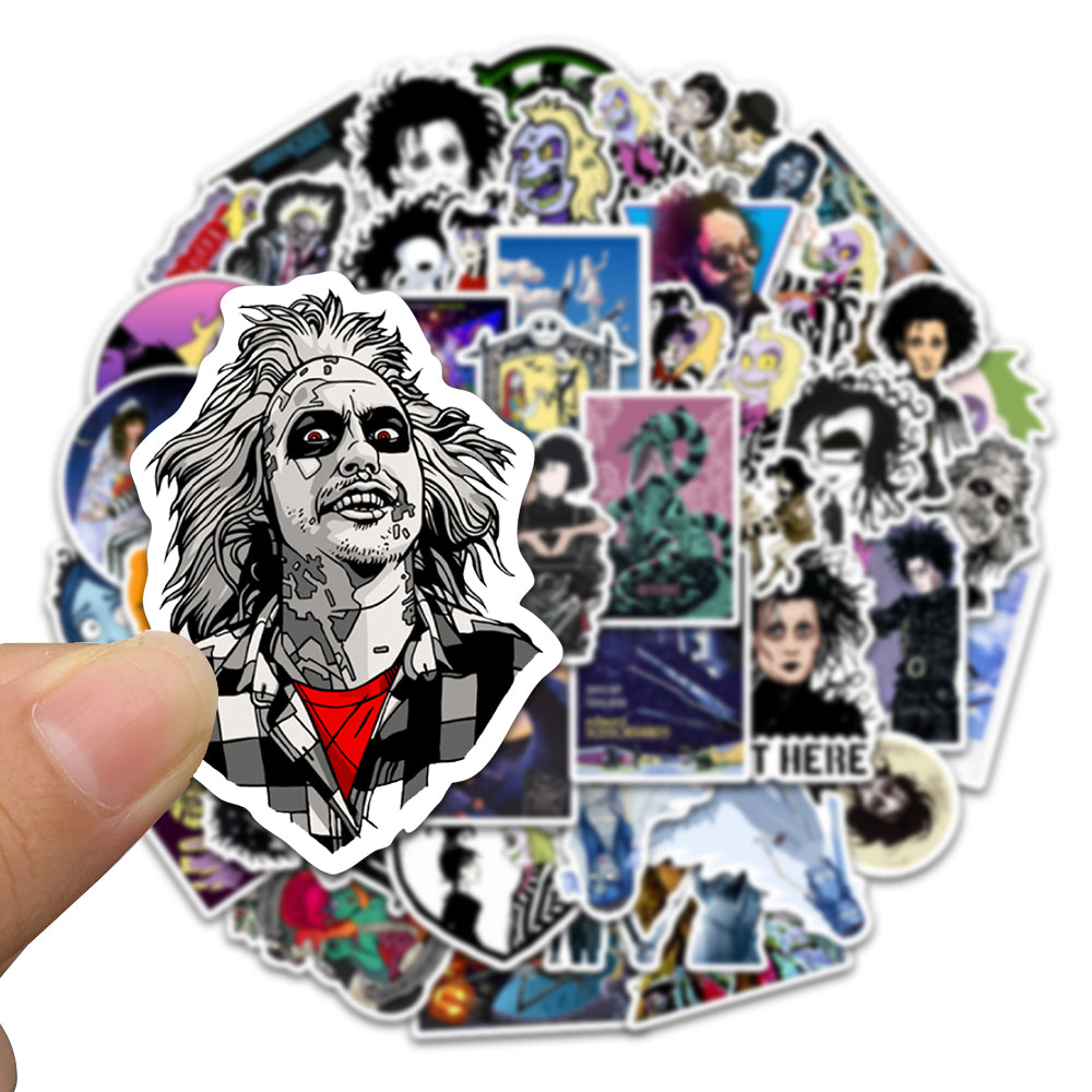 50pcs Tim Burton Stickers