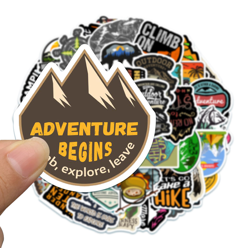 50pcs Camping Travel Stickers