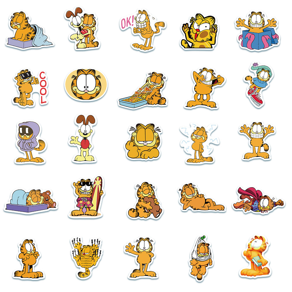 50pcs Garfield Cat Stickers